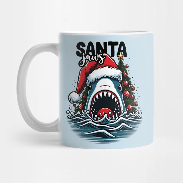 Santa Jaws- Christmas Shark by Trendsdk